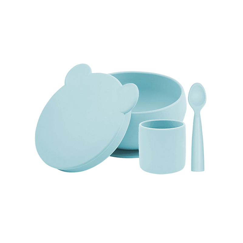 minikoioi 小美食家碗杯匙3件組-礦岩藍