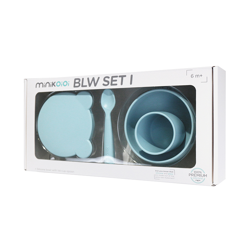 minikoioi 小美食家碗杯匙3件組-礦岩藍