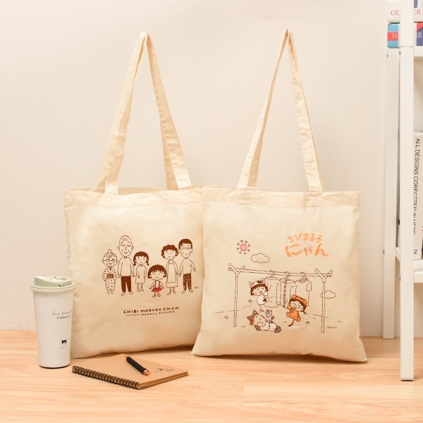 櫻桃小丸子 𝗖𝗵𝗶𝗯𝗶 𝗠𝗮𝗿𝘂𝗸𝗼｜棉布手提袋
