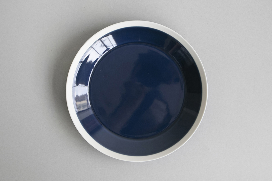 yumiko iihoshi porcelain-木村硝子店聯名dishes系列 盤22cm 墨水藍