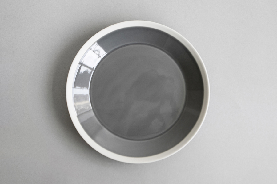 yumiko iihoshi porcelain-木村硝子店聯名dishes系列 盤22cm 薄霧灰