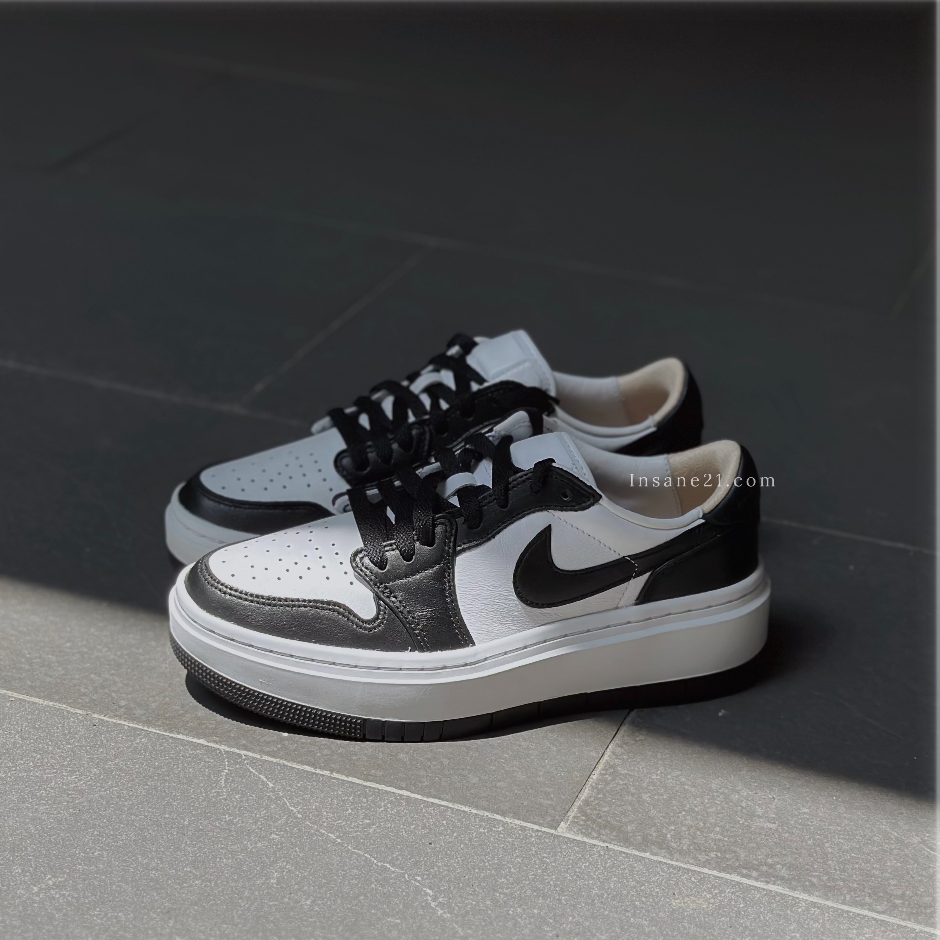 NIKE AIR JORDAN 1 ELEVATE PANDA 低筒 厚底 熊貓 白黑 DH7004-109