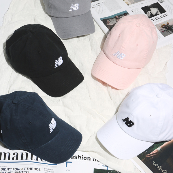 NEW BALANCE 帽子 NB 黑 灰 粉 藍 白 森林綠 刺繡LOGO 老帽 休閒 LAH91014-