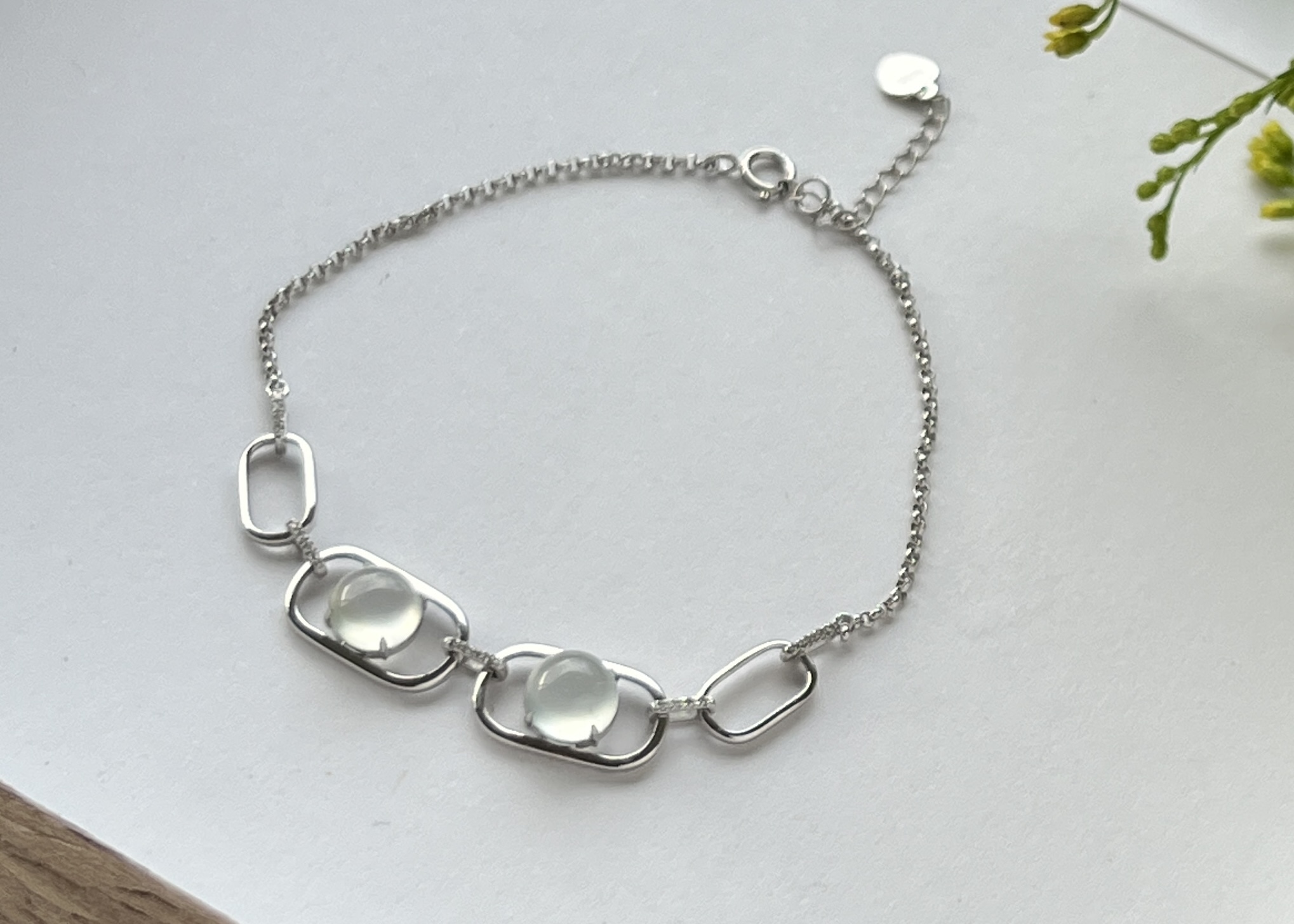 冰玻起剛手鍊18K