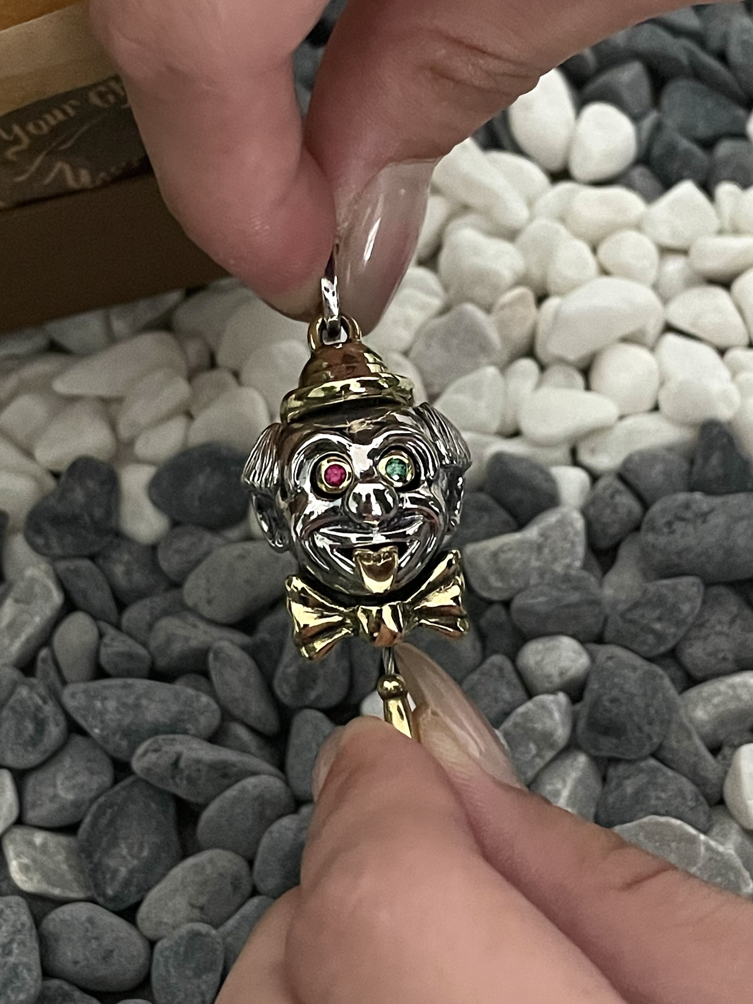 純銀x黄銅先生吊墜