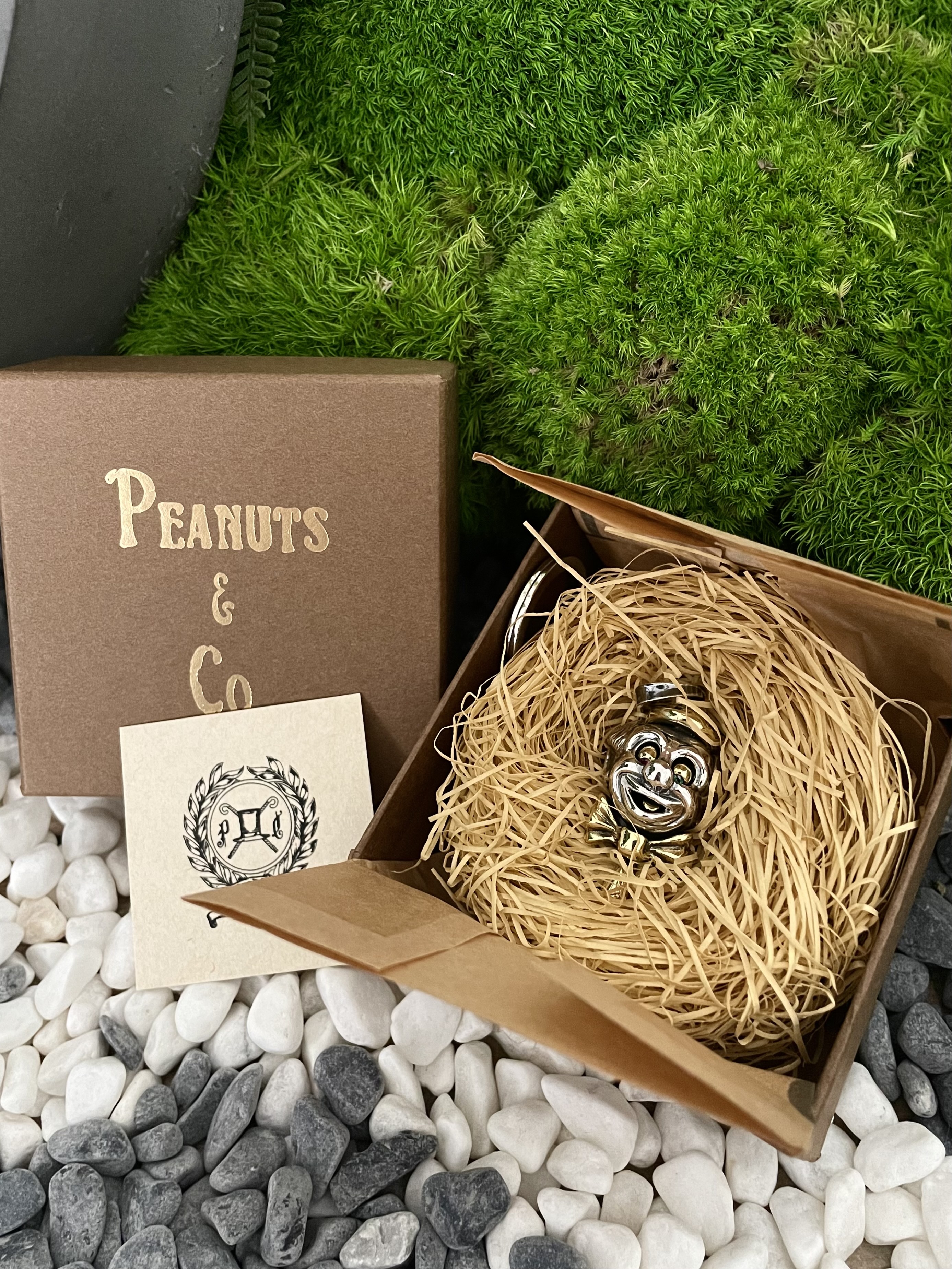 純銀x黄銅先生吊墜