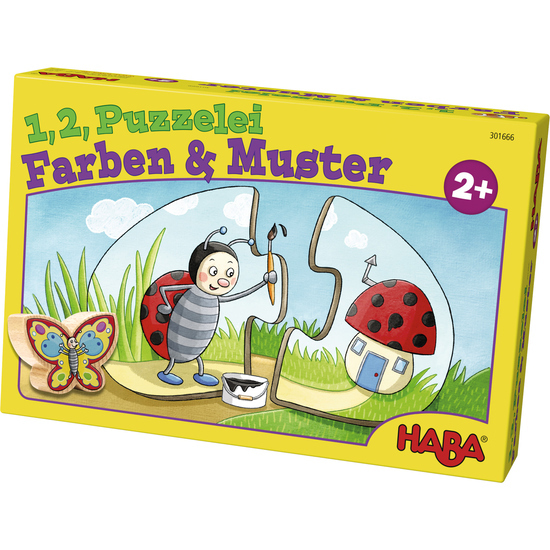 1、2拼圖：形狀與顏色認知（HABA 桌遊－1,2Puzzeli Farben & Muster）