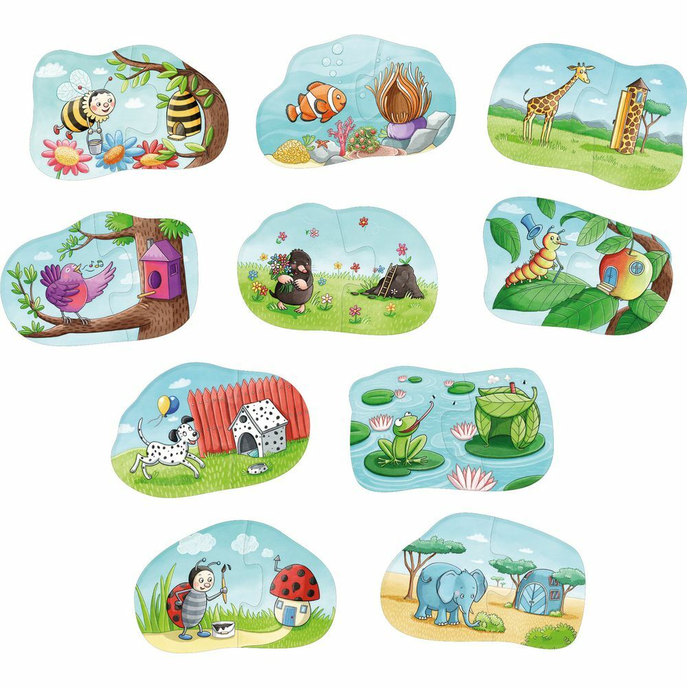 1、2拼圖：形狀與顏色認知（HABA 桌遊－1,2Puzzeli Farben & Muster）