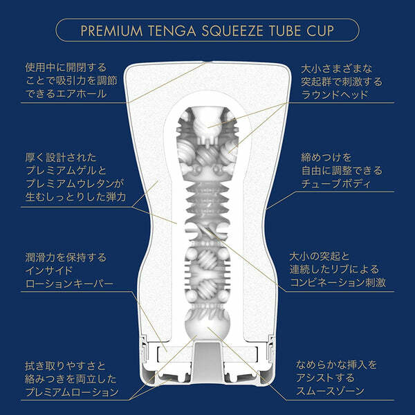 日本 PREMIUM TENGA SQUEEZE TUBE CUP 第二代 飛機杯
