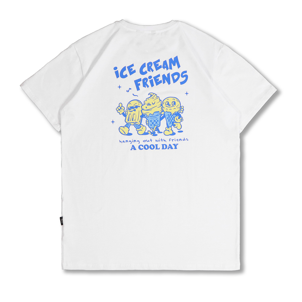 RETOP 萊卡系列 沁涼酷夏涼感萊卡圓領T 白