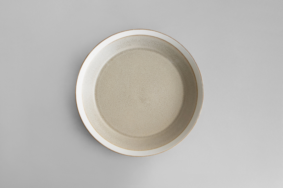 yumiko iihoshi porcelain-木村硝子店聯名dishes系列 盤18cm 砂米黃