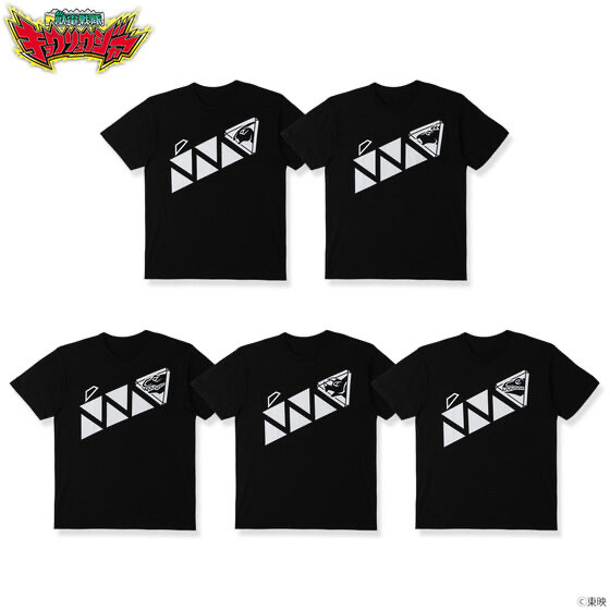 Pbandai 預訂2024/6月 獣電戦隊キョウリュウジャー　Tシャツ　モノクロギザギザ柄（全5種）