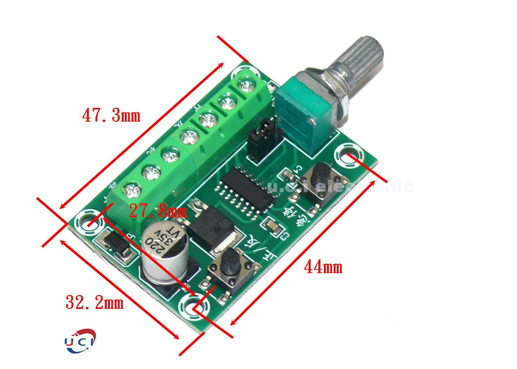 【UCI電子】 (6-5) PWM 6V-30V無刷電機控制器 控制直流電機調速器驅動模組LED調光調轉速馬達開關板