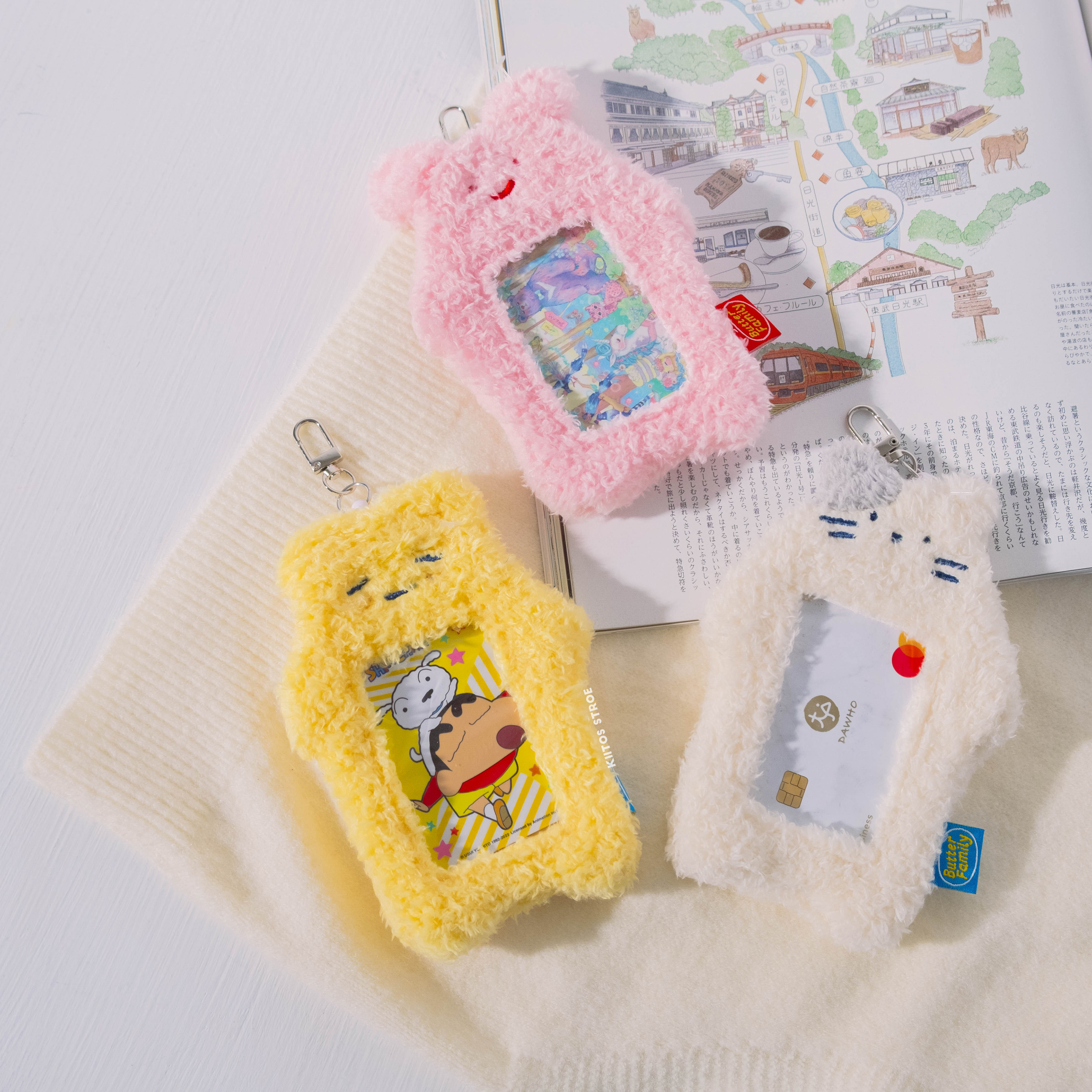 現貨 韓國代購 Butter Family 系列 絨毛伸縮卡套