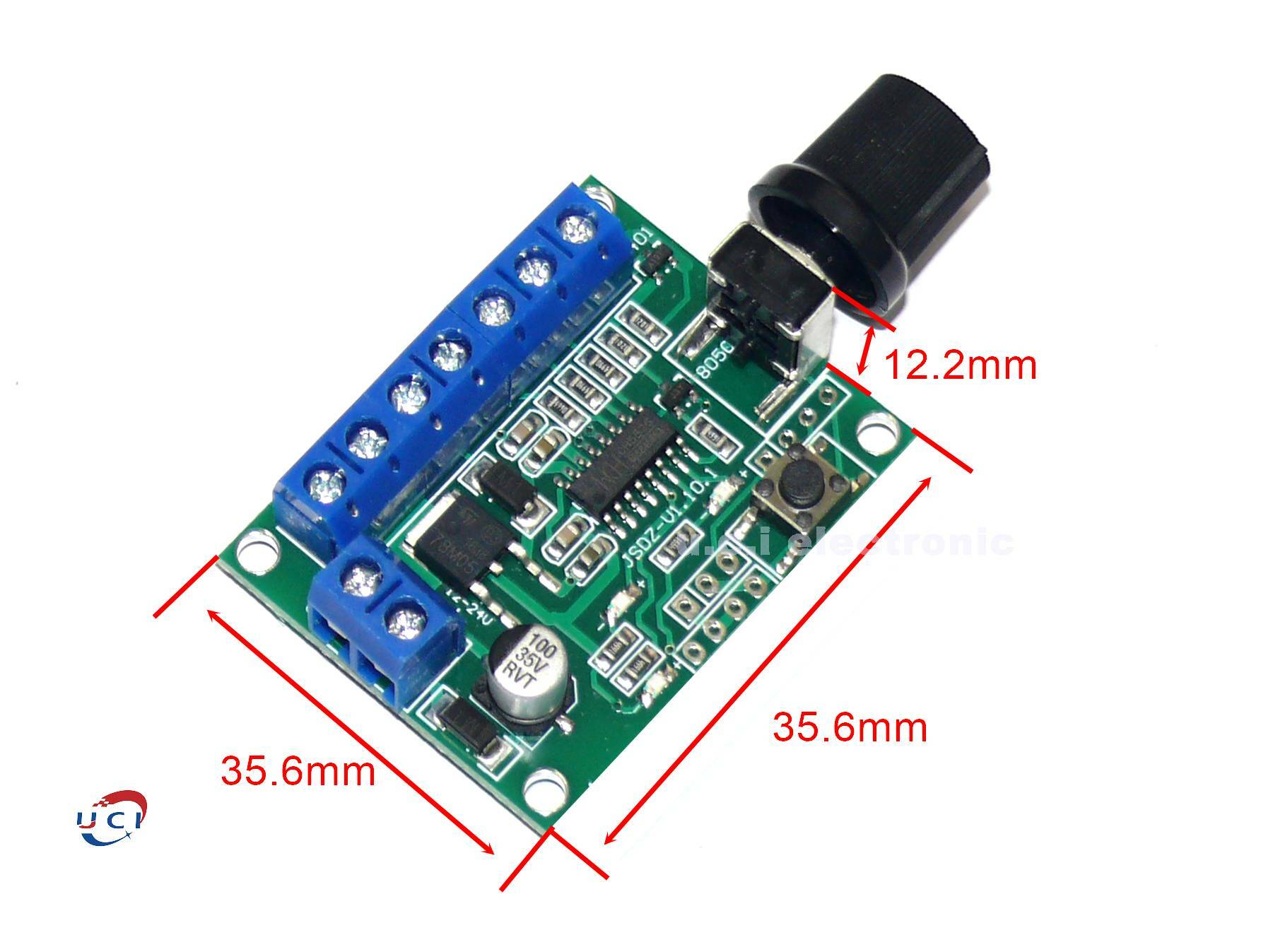 【UCI電子】 (6-5) DC12-24V無刷電機調速器 正反轉 PWM/CLK信號無刷調速