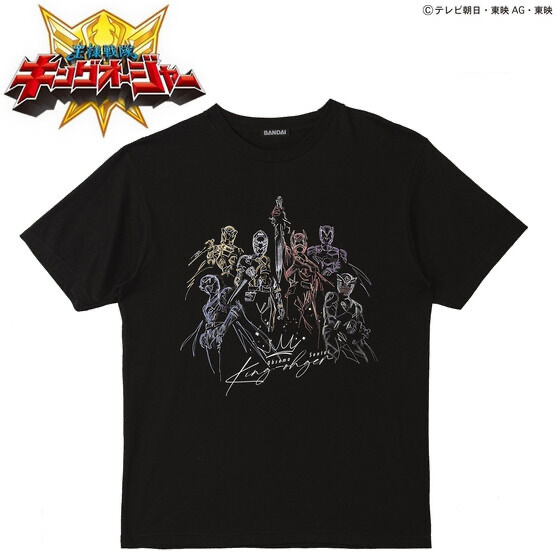 226478 Pbandai 預訂2025/4月 東映ヒーローTシャツ　王様戦隊キングオージャー　【ヒーロー勢ぞろい】Tee