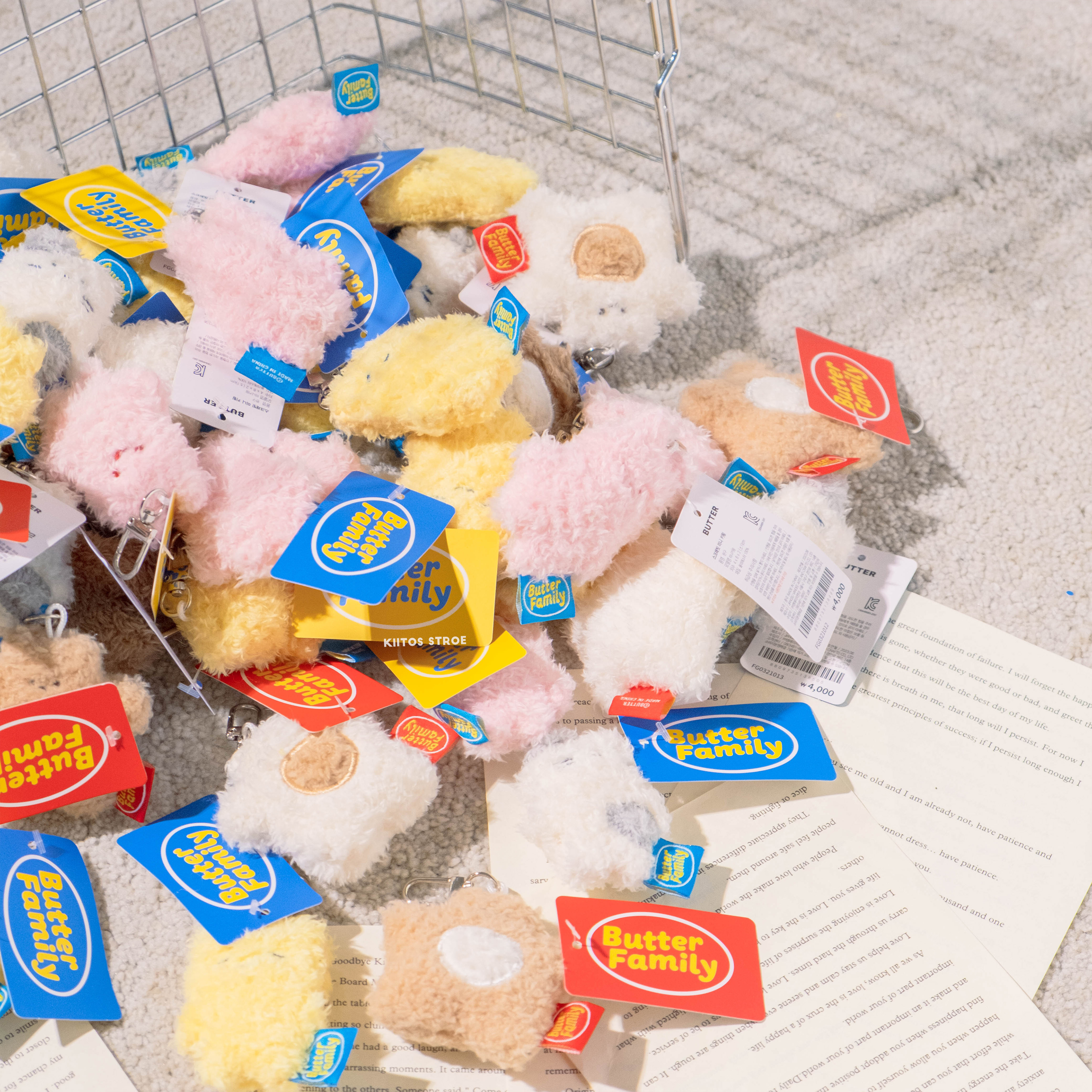 現貨 韓國代購 Butter Family 系列 迷你玩偶毛絨 吊飾 鑰匙圈