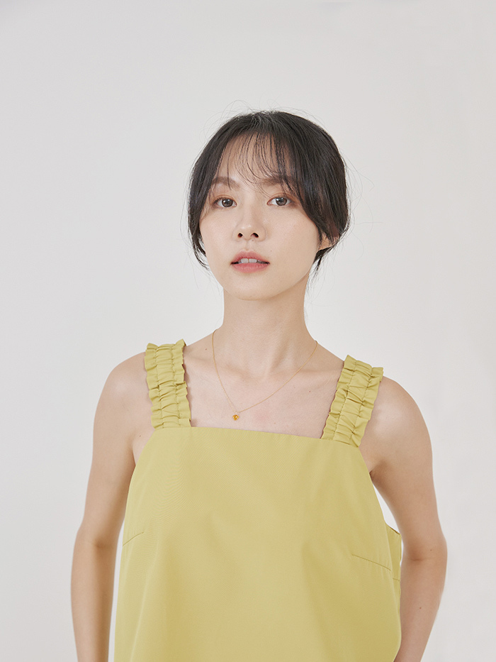 捲海帶造型背心-嗆芥末