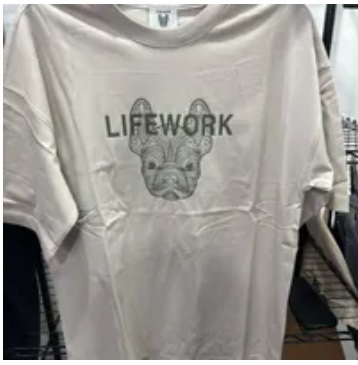 [S] LIFEWORK RADOC FACE LATTERING SHORT SLEEVE T-SHIRT,SAND, LW235TS995-2-11 (SLW327)
