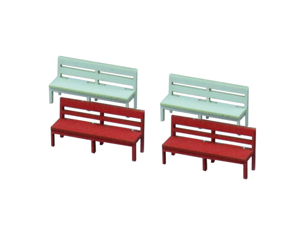 日本sankei 微縮藝術精品_【MP04-38】ベンチＢ