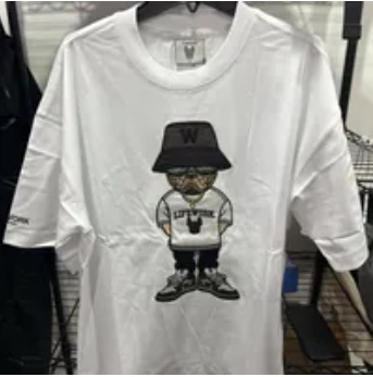 [S] LIFEWORK HIPDOK APPLIQUE SHORT SLEEVE T-SHIRT,WHITE, LW232TS106-3-00 (SLW333)