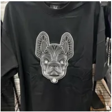 [S] LIFEWORK BIG LOGO PRINT SHORT SLEEVE T-SHIRT,BLACK, LW235TS095-1-40 (SLW338)