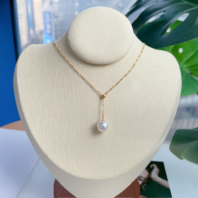 18K金日本Akoya珍珠Y字項鍊 (8-8.5mm)