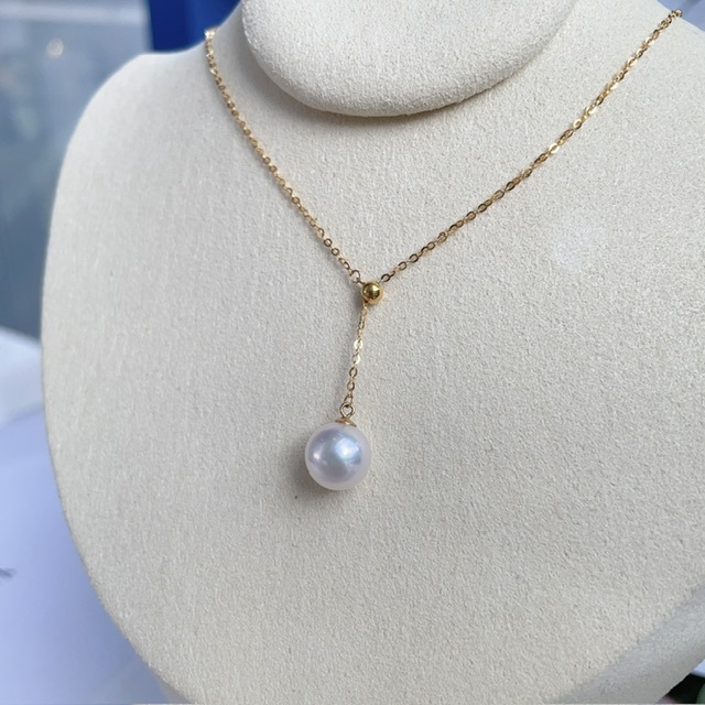 18K金日本Akoya珍珠Y字項鍊 (8-8.5mm)