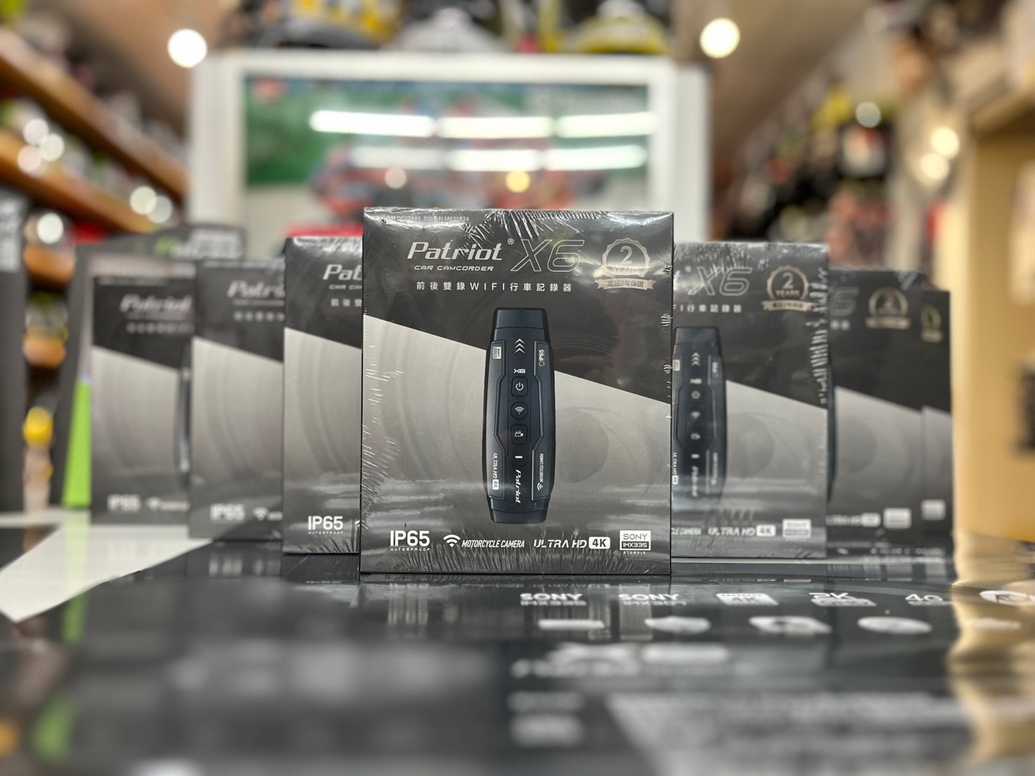 PATRIOT 愛國者 X6 Wi-Fi雙鏡頭機車行車記錄器 贈128G記憶卡