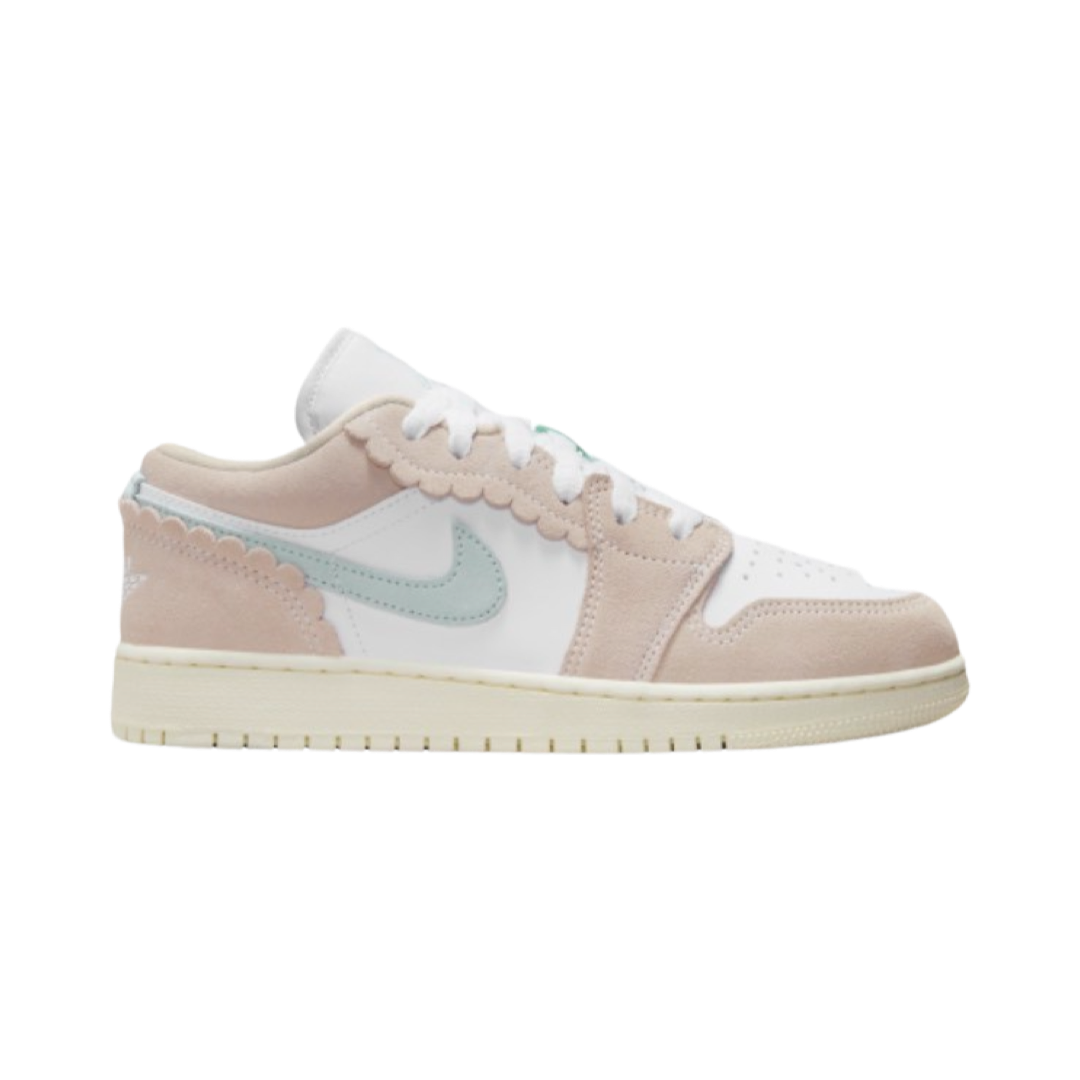 [In-Stock] Air Jordan 1 Low Crimp Suede Pink (GS) DZ5356-800