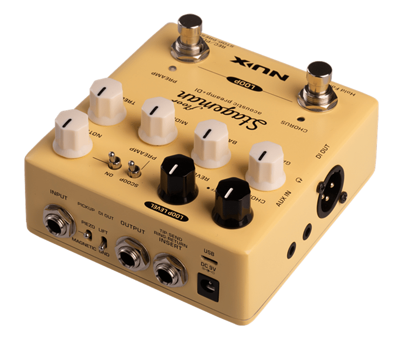 NUX Stageman Floor 木吉他 前級 效果器 內建 DI/Loop 公司貨【宛伶樂器】