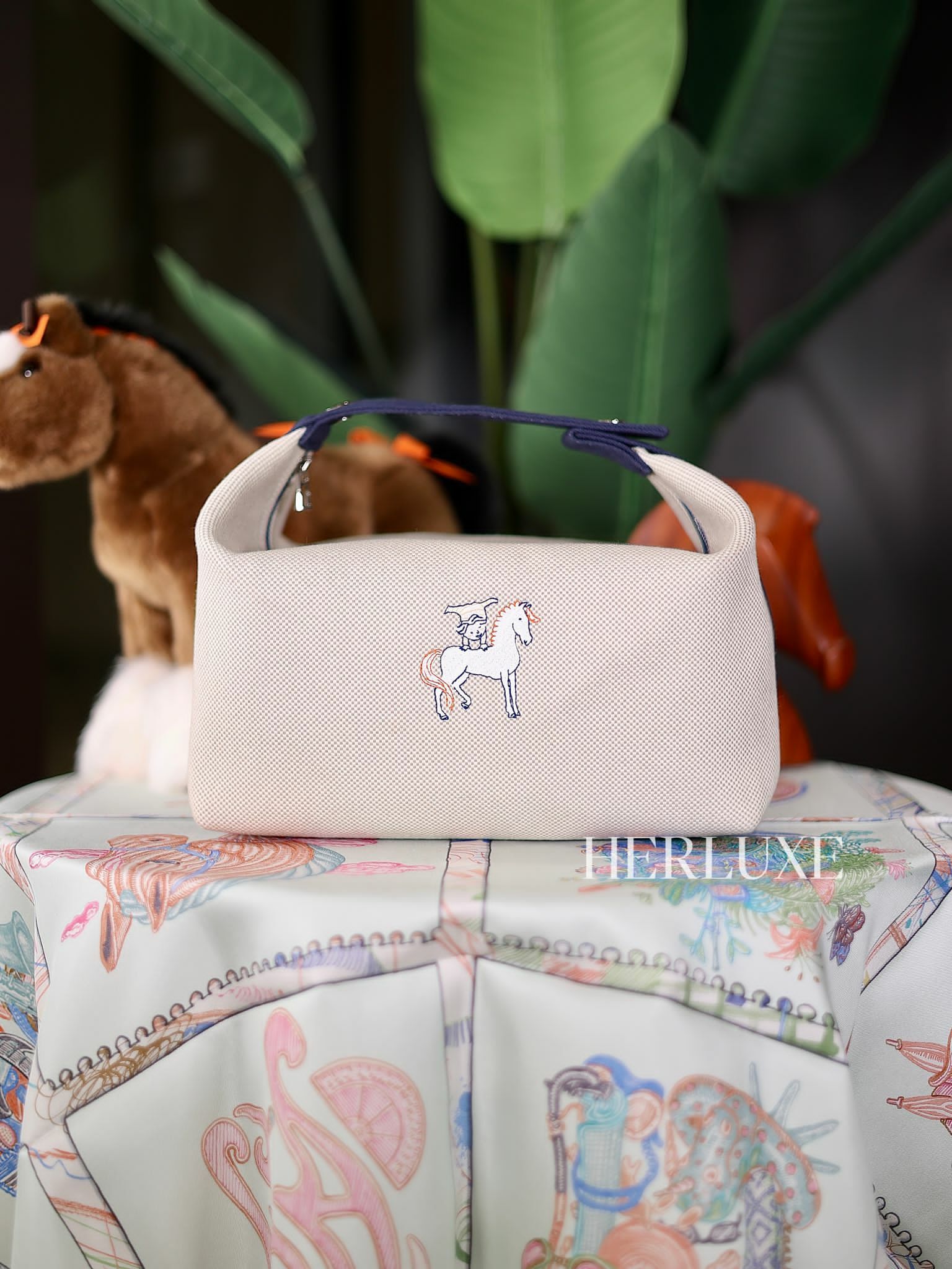 Bride a brac bleu nuit cabriole GM