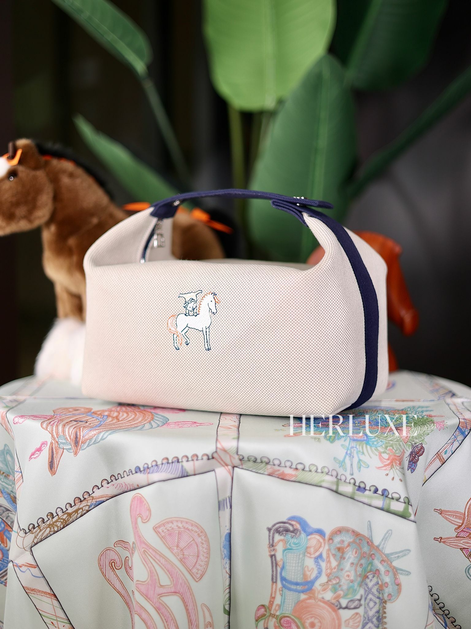 Bride a brac bleu nuit cabriole GM