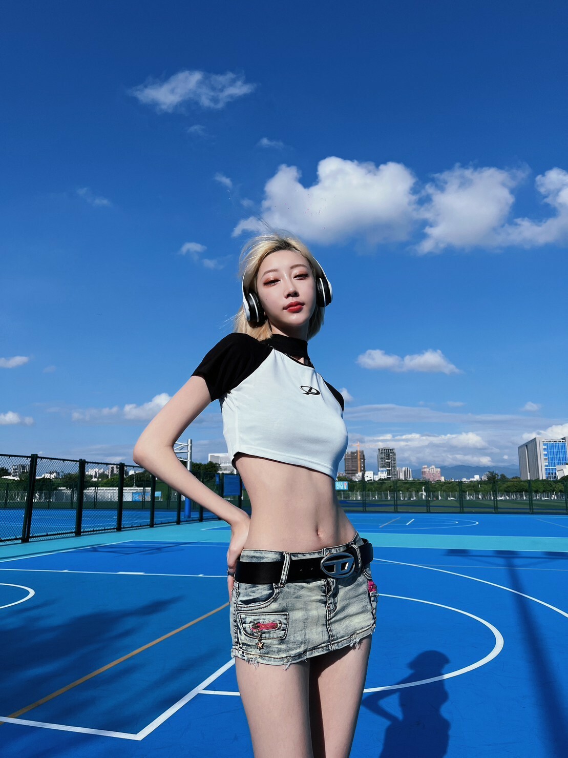 OPO DESIGN 女用短版涼感短袖