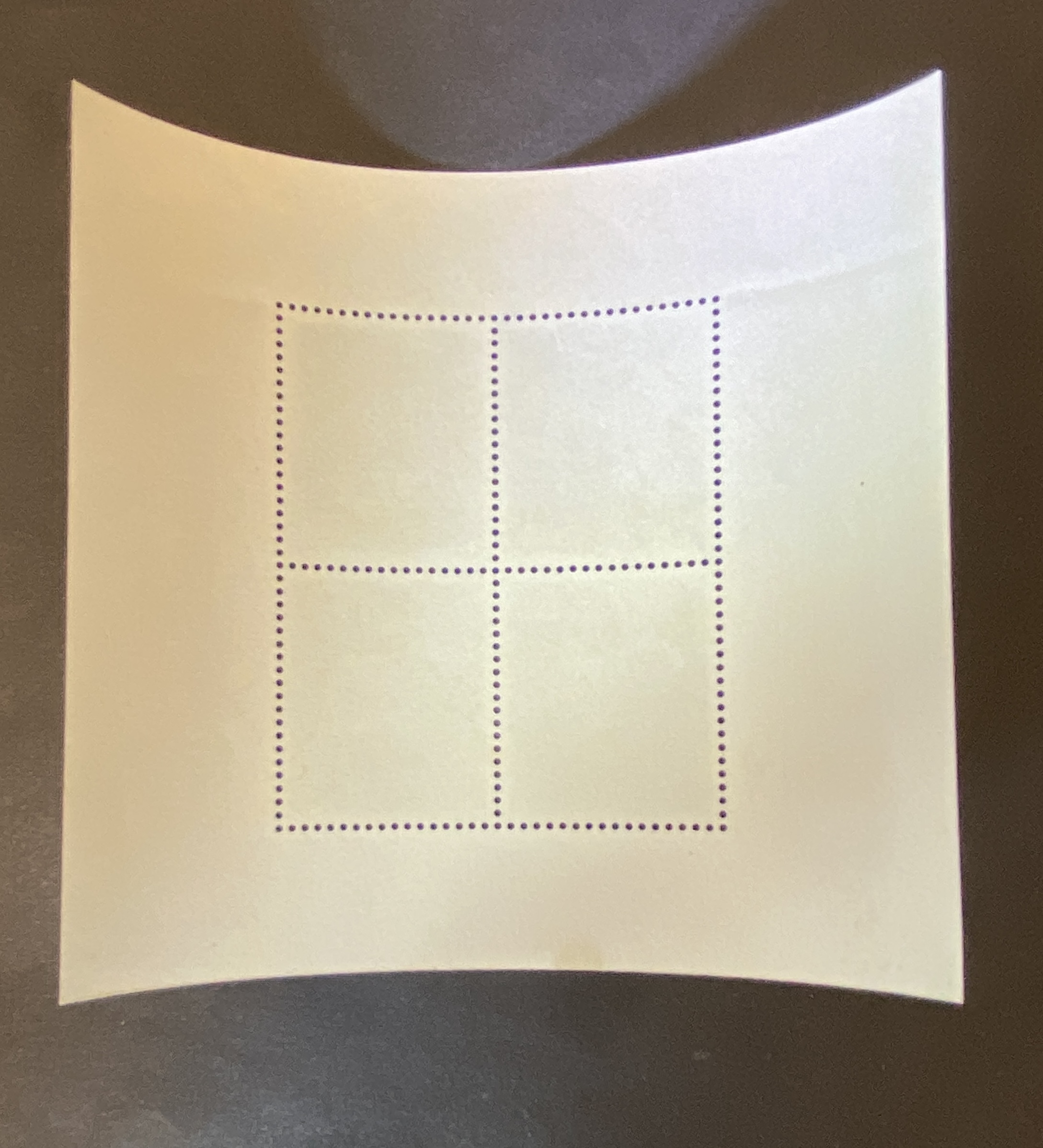 1967 Year 41 Japan New Year's Greeting Year of the Sheep Miniature Sheet (with yellow spot)