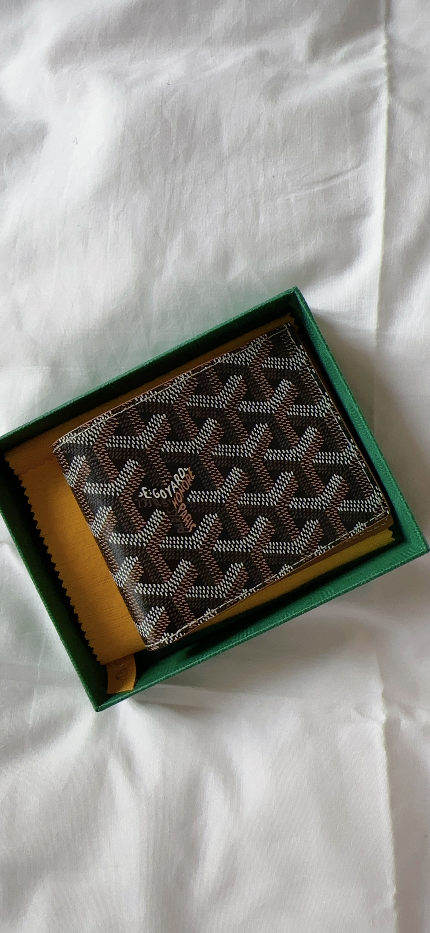 Goyard Bifold Wallet Brown Black