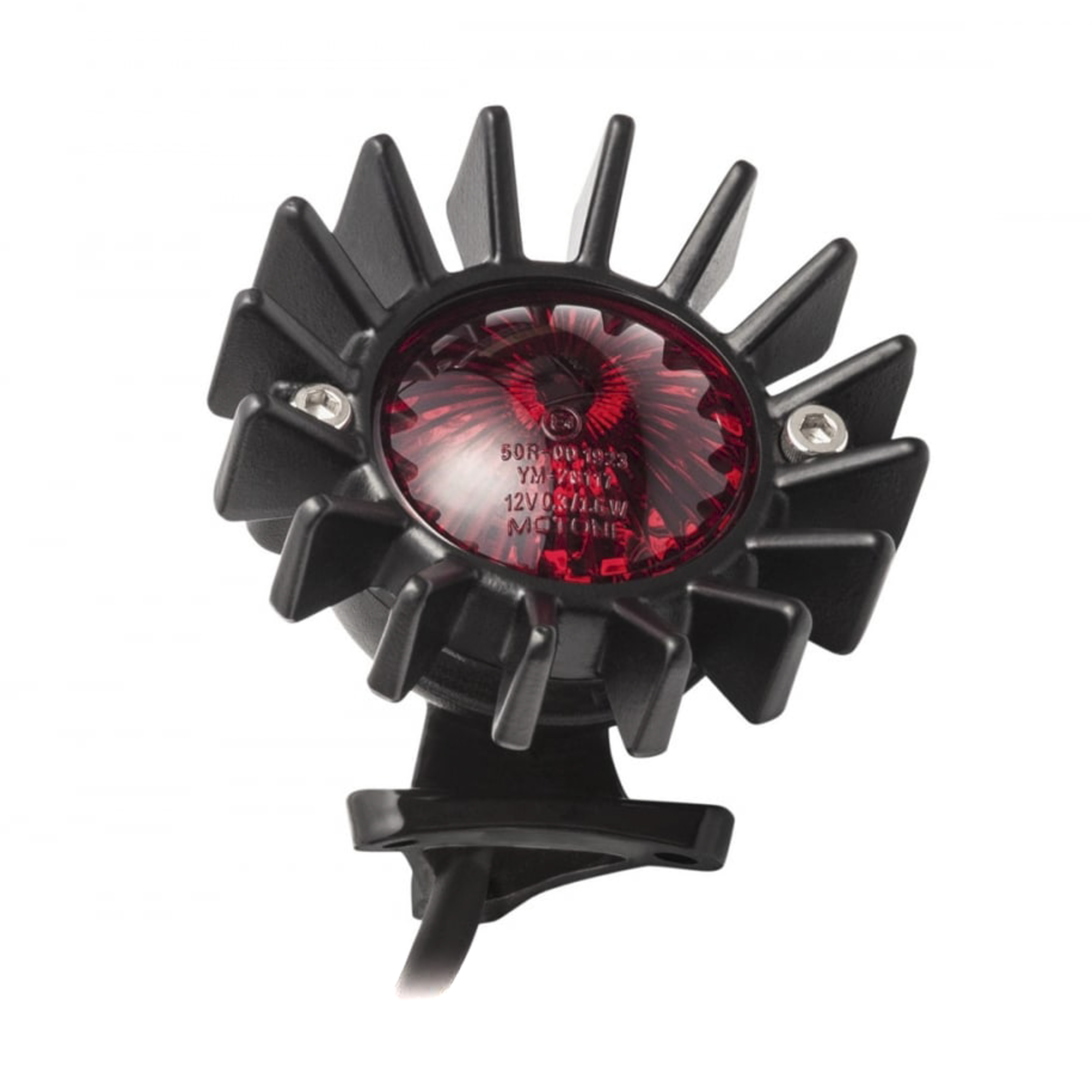 Motone LED 尾燈 鰭片 - 亮黑