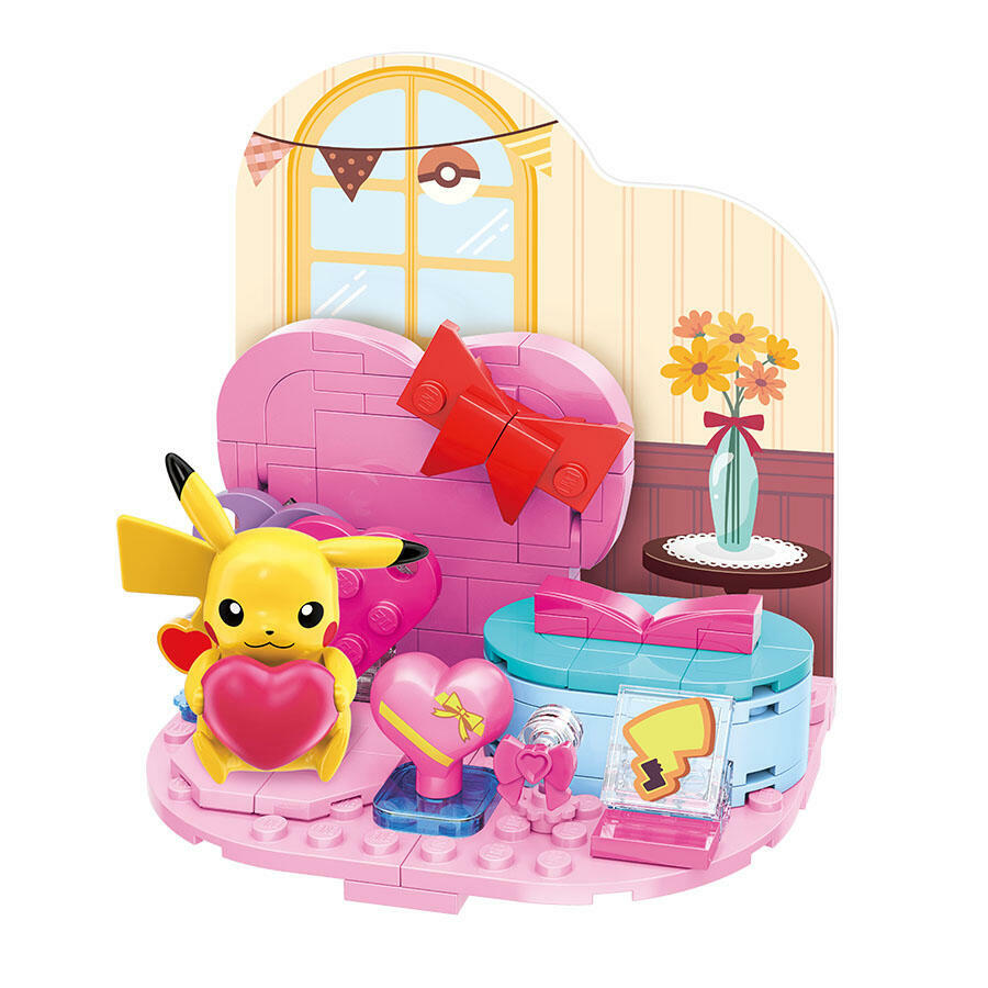 Qman 寵物小精靈 小場景積木 比卡超的指間心意