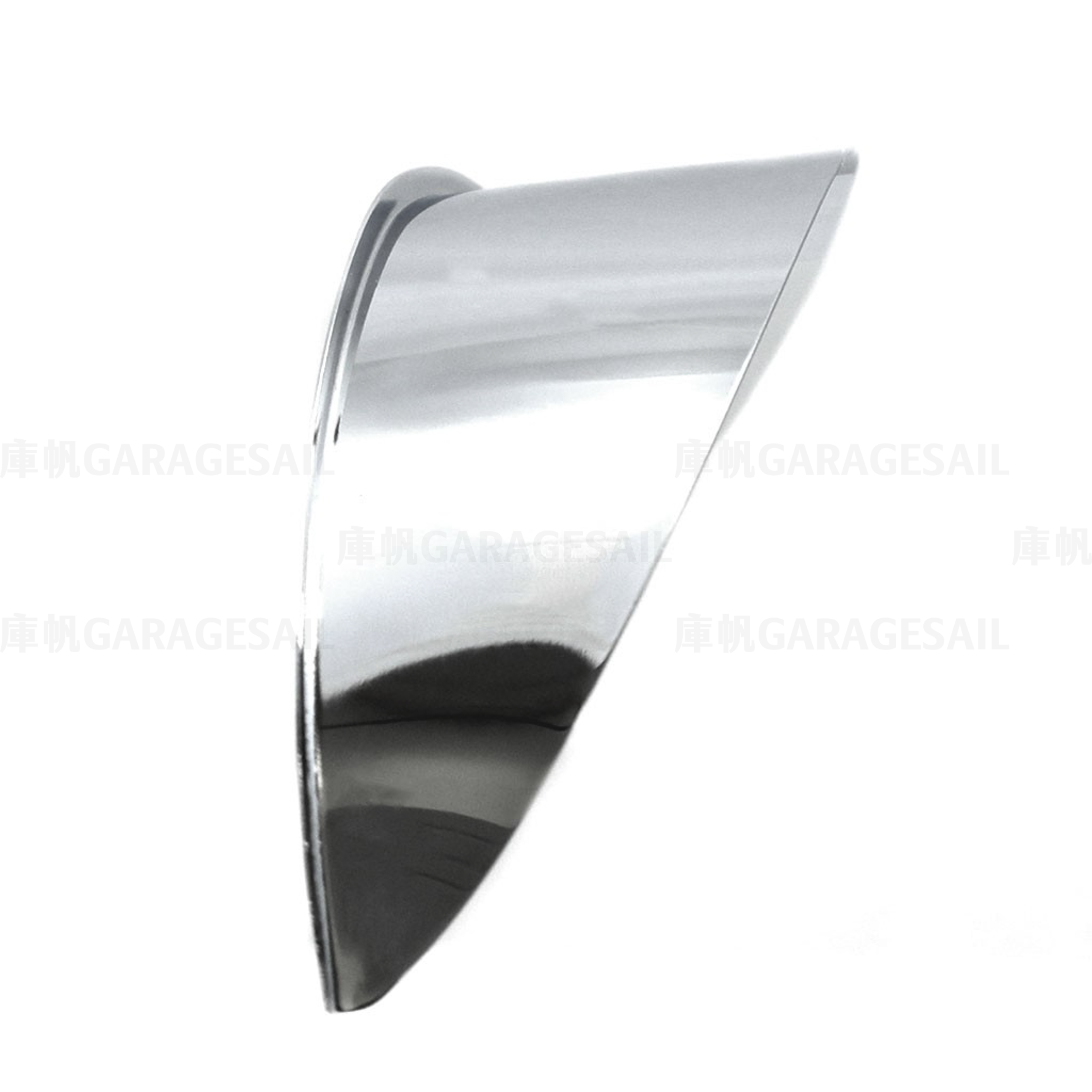 7吋 復古 金屬燈簷 - 電鍍銀