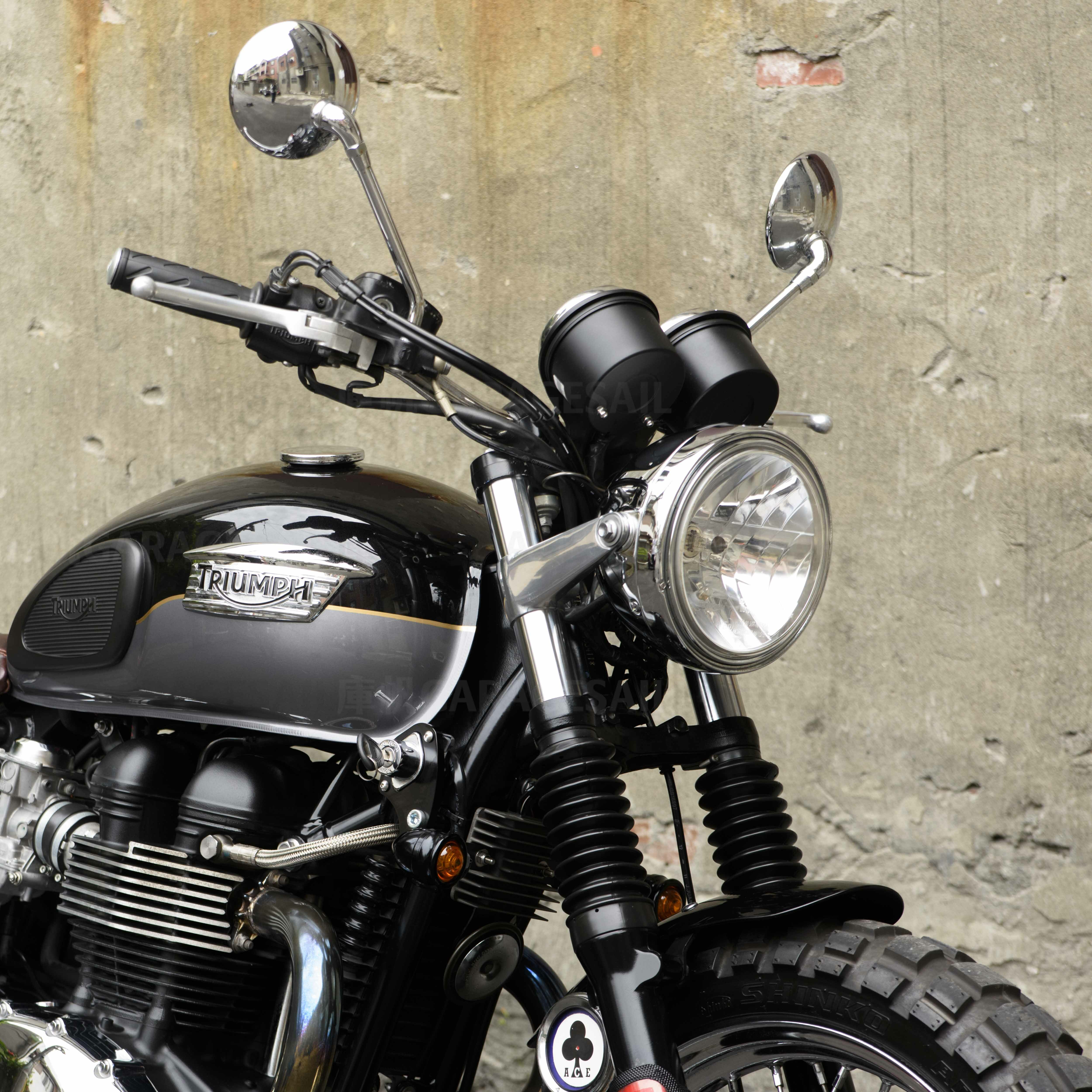 大燈吊耳 支架 T3 (35-41mm) - 拋光銀