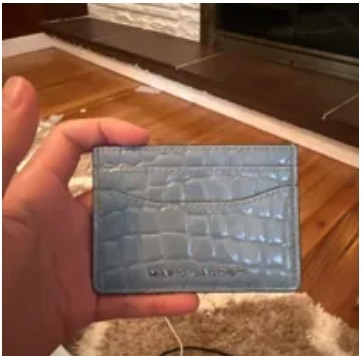[S] MARC JACOBS S123M12FA22-463 CARD CASE,STONE BLUE, 191267999111 (SMJ144)