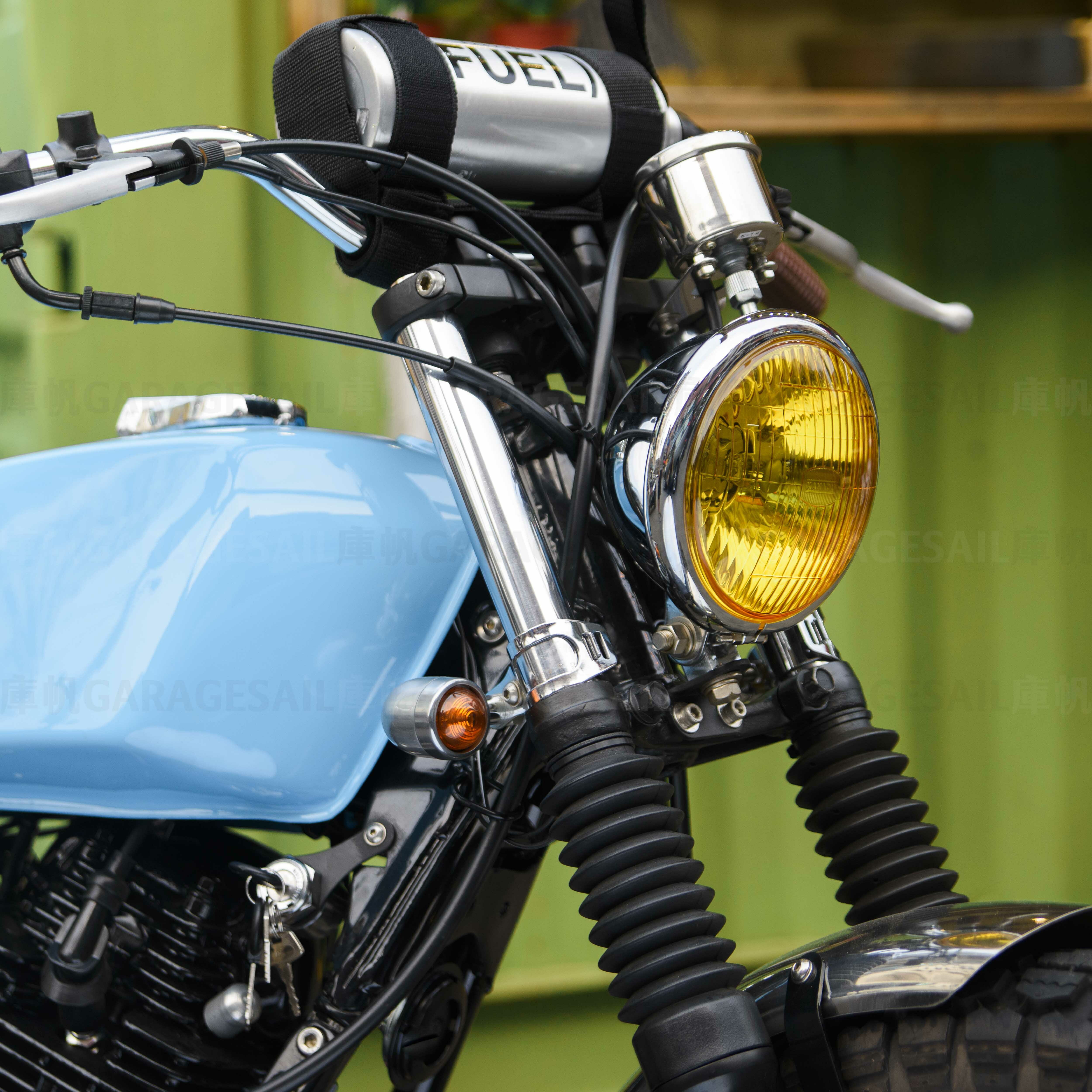 通用型 方向燈 前叉 支架 夾具 - 銀