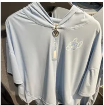 [S] LIFEWORK ** SMALL RADOK PRINT HOODIE ZIP TOP,SKY BLUE, LW232HD882-1-23 (SLW369)