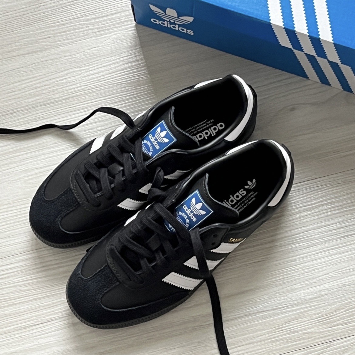 Adidas Originals Samba OG 經典黑白 膠底 麂皮 休閒鞋 灰