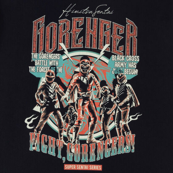 237355 Pbandai 預訂2025/11月 東映ヒーローTシャツ　秘密戦隊ゴレンジャー Tee