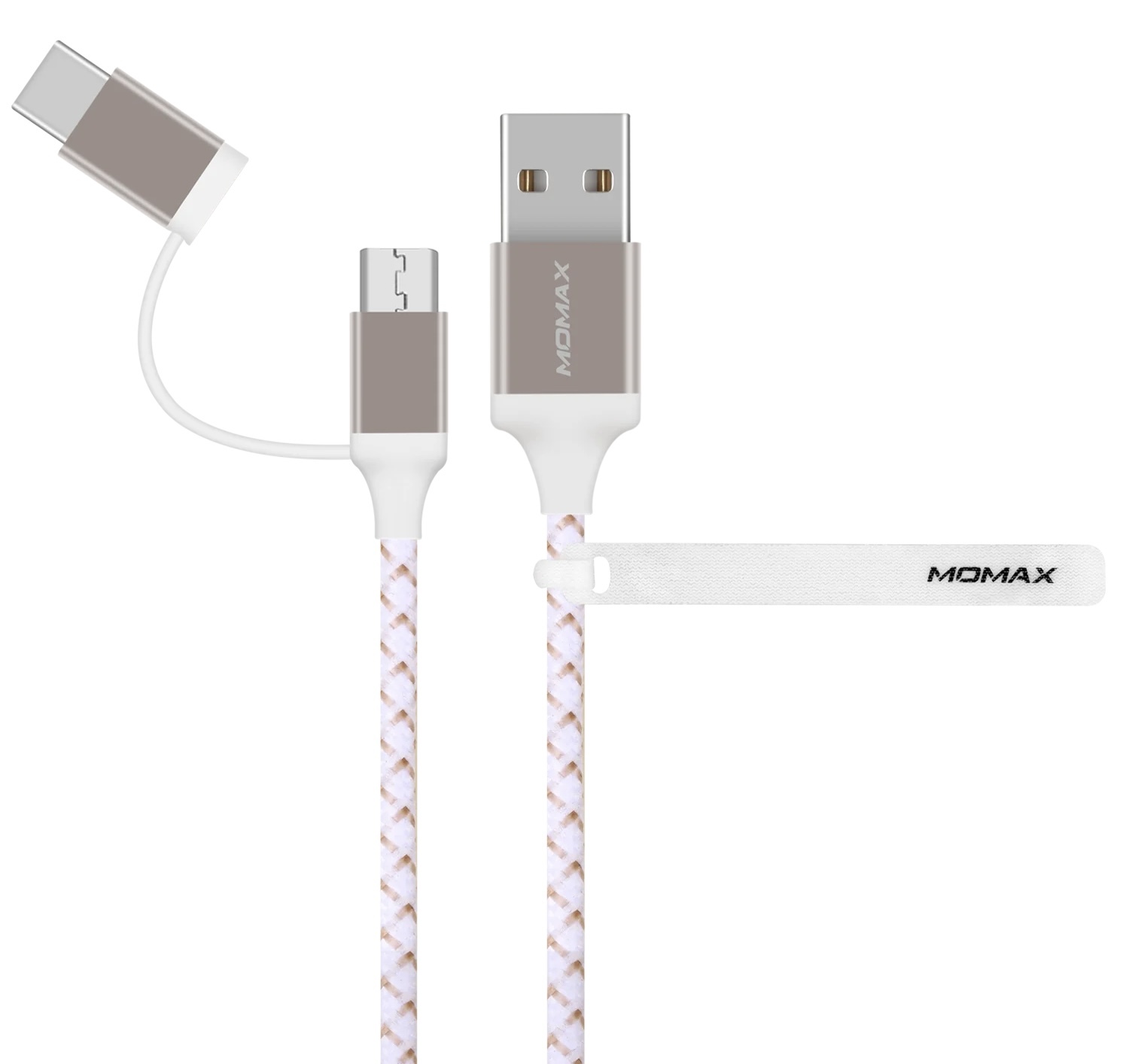 Momax - Zero 2-in-1 USB-C & Micro USB 連接線 Android (1M) DTC11
