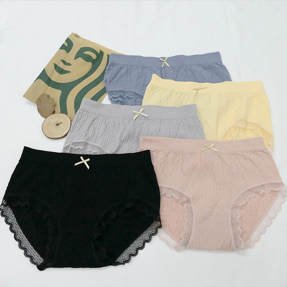 【HENIS】【六件組】法式浪漫蕾絲女內褲(顏色隨機出貨)