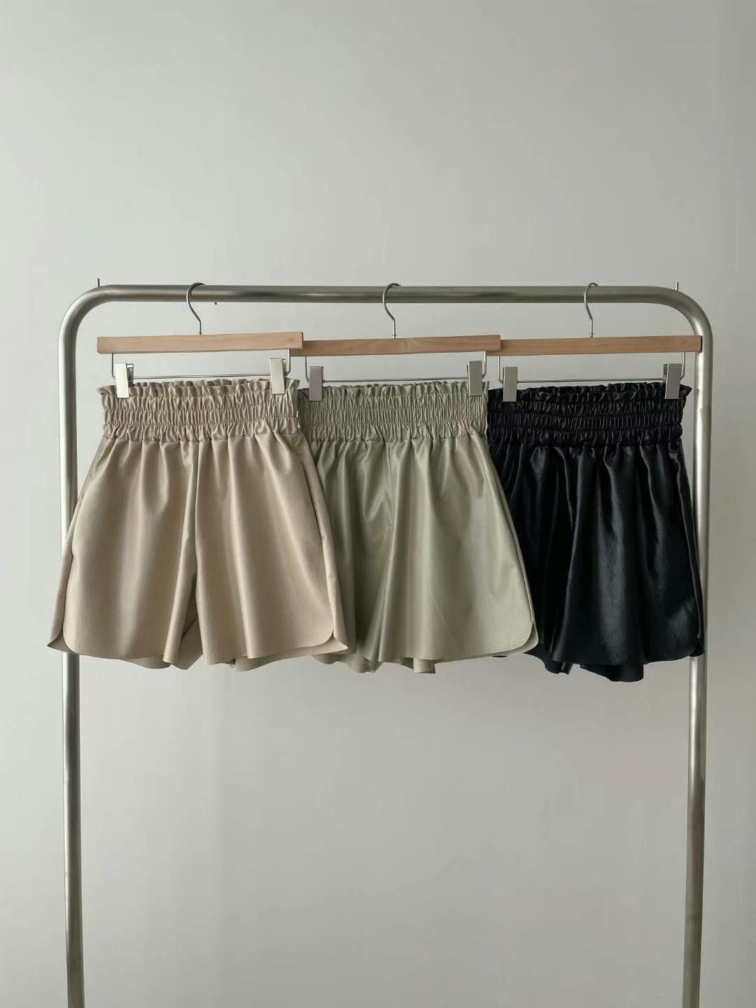 PANTS#14108 🤍三倍粗橡筋仿皮褲