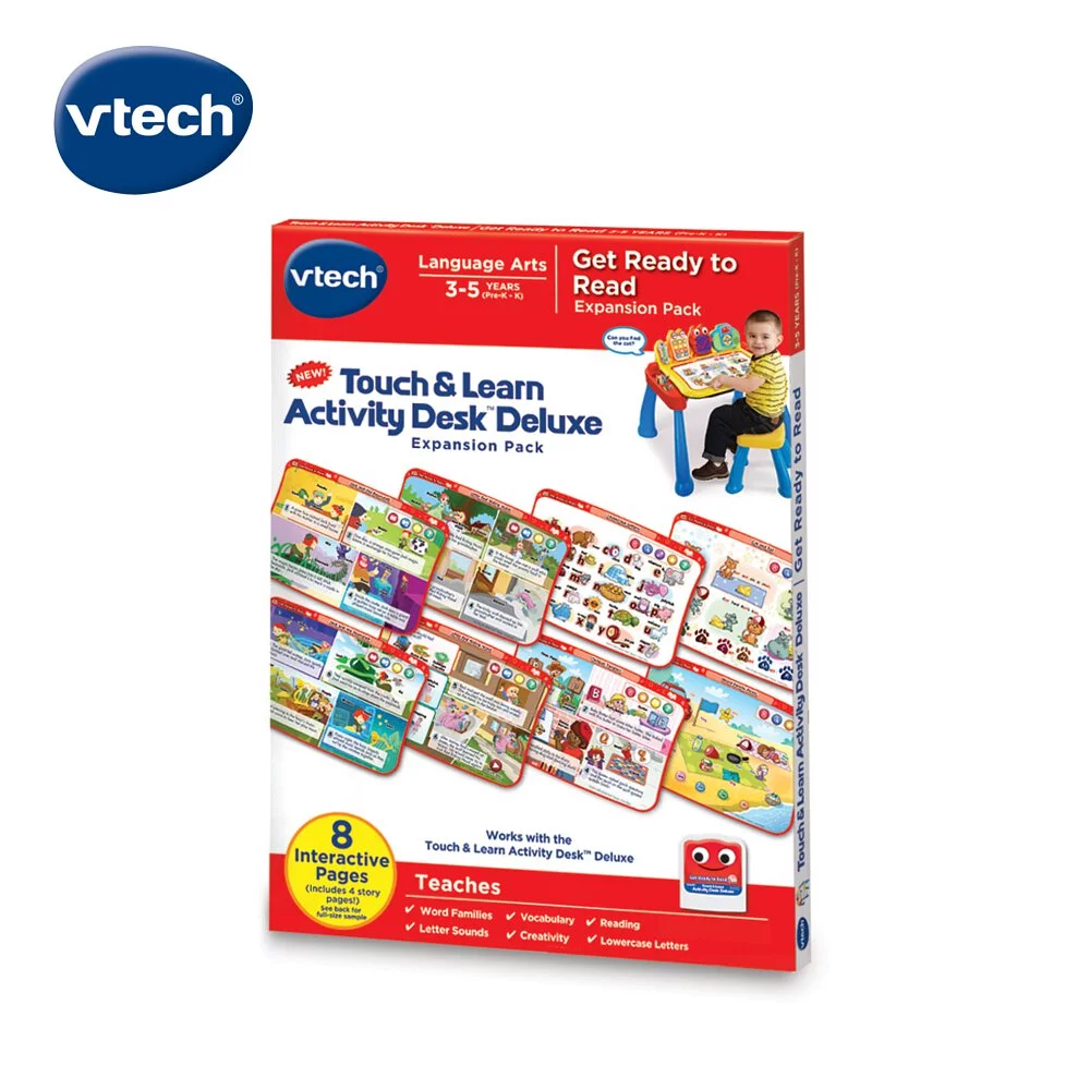 《 英國 Vtech 》 互動學習點讀桌圖鑑套卡組-閱讀世界啟發(3-5Y)