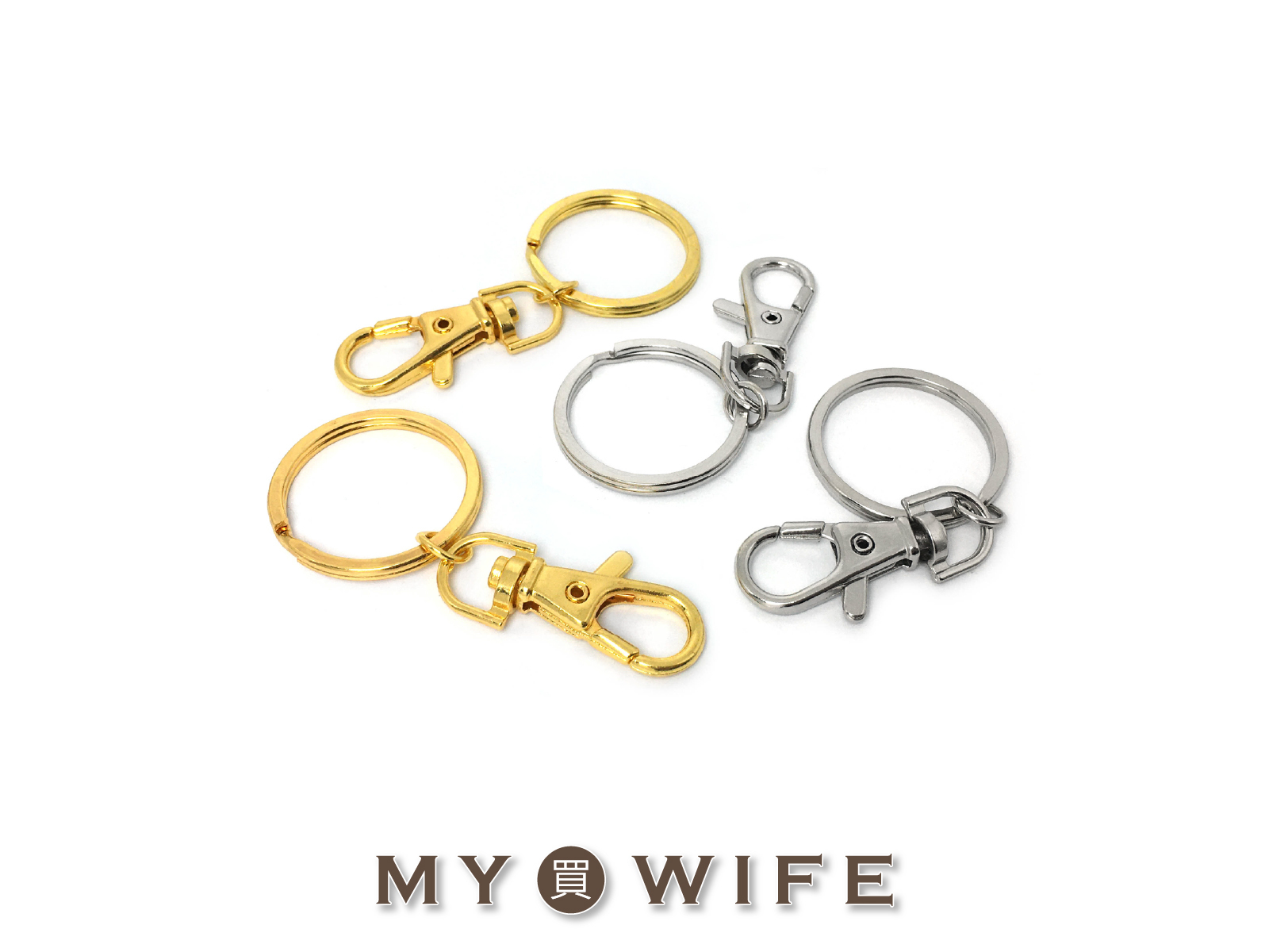 30mm平價款鑰匙圈+勾扣_鑰匙圈/吊飾_2色